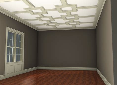 shallow beam coffered ceiling